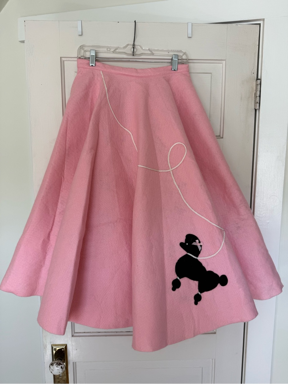 Full Pink A-Line Poodle Skirt